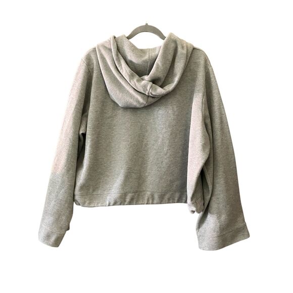 J.Crew wide long sleeve cropped pullover hoodie sweatshirt - Picture 2 of 8